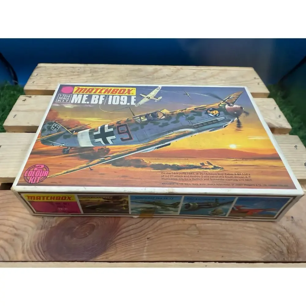 Messerschmitt BF/109.E 1:72 MatchboxPK-17 VTG Seal Model Airplane Kit